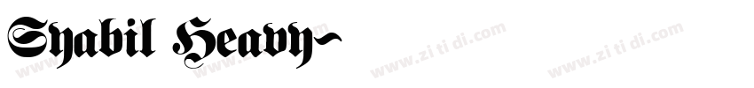 Syabil Heavy字体转换